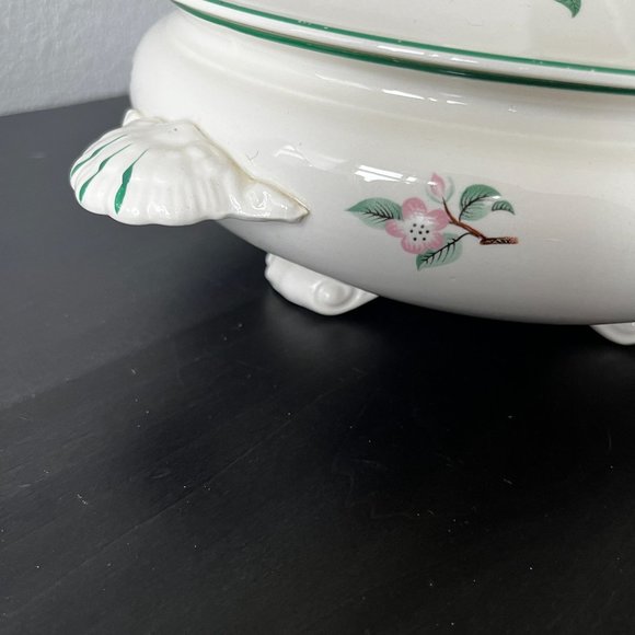 Homer Laughlin Red Apple Covered Vegetable Dish // Vintage 1950s Kitchen - Picture 4 of 7